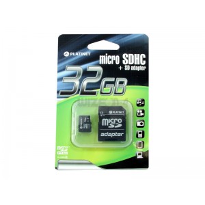 KARTA PAMIECI MicroSD 32 GB PLATINET+ Adapter SD