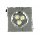 ORIGO Downlight LED 3x1W,silver, biały dzienny