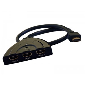 Przełącznik HDMI 3/1 sumator ze wzmacnaiczem 