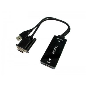 Konwerter VGA do HDMI z audio