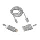 KABEL USB - iPhone / 8p 1,0m srebrny,złoty