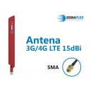 ANTENA GSM LTE 4G, bat czerwony, 15 dbi, Huawei ZTE