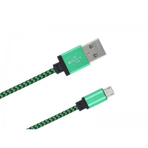 KABEL USB A/USB A MICRO 1,0m GSM/TABLET  pleciony kolor