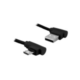 KABEL USB A/USB A MICRO 2,0m   wtyki kątowe