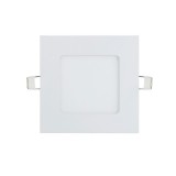 PANEL LED 6W, kwadrat, podtynkowy, slim, 3000K, 12 cm