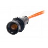KONTROLKA LED  5mm, 12-24VDC,  pomarańczowa