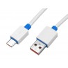 KABEL USB wtyk A /  USB typ- C   3m  biały