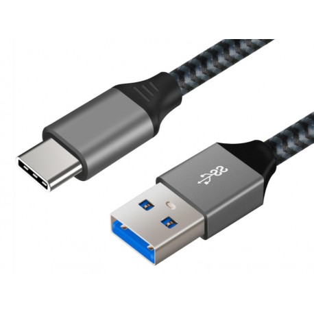 KABEL USB 3.1 wtyk A /  USB typ- C   2m, HQ