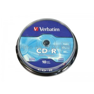 CD-R 700 MB VERBATIM CAKE 10'