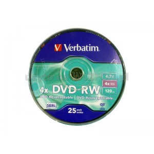 DVD-RW 4,7 GB VERBATIM