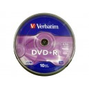 DVD+R 4,7 GB VERBATIM CAKE 10
