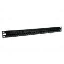 PATCH PANEL 19" 24p,5e   1U  + uchwyt na kable